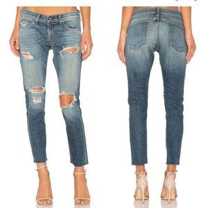 Rag & Bone Dre Capri Boyfriend Jeans in Delamo